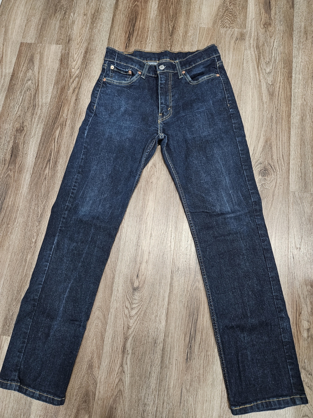 Levi's Straight-Leg Jeans in Dark Blue